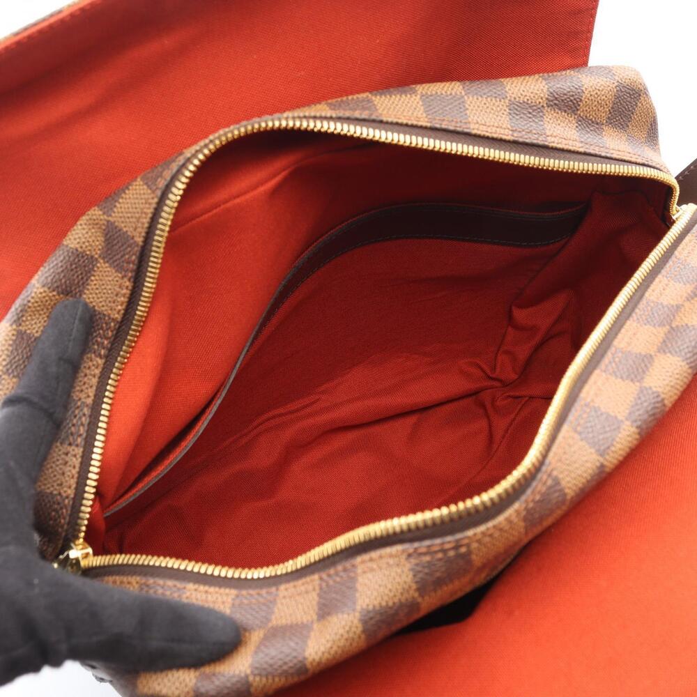 Louis Vuitton Damier Leather Brown Shoulder Canvas Naviglio Bag